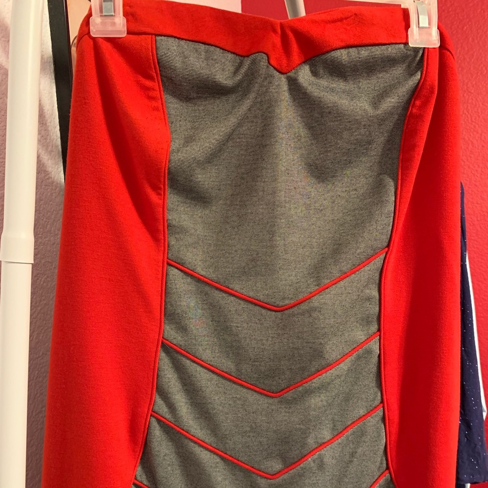 Forever 21 strapless gray and Red dress size 3x